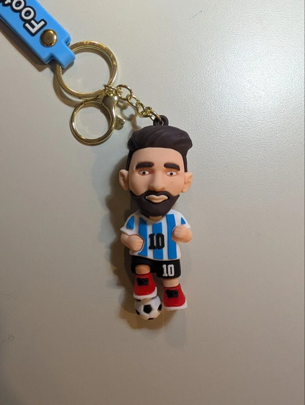 Fifa Blue Football Keychain Messi